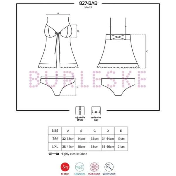 BURLESKE OBSESSIVE BABYDOLL 827 5