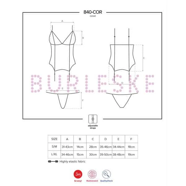 BURLESKE OBSESSIVE CORSET 840 5