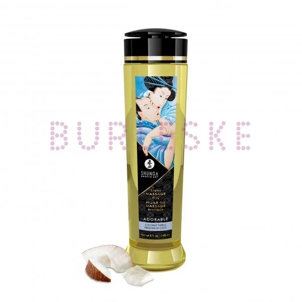 BURLESKE SHUNGA ACEITE COCO ADORABLE NEW 1