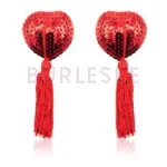 BURLESKE FETISH ADDICT PEZONERAS CORAZON ROJO LENTEJUELAS 1
