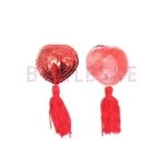 BURLESKE FETISH ADDICT PEZONERAS CORAZON ROJO LENTEJUELAS 4