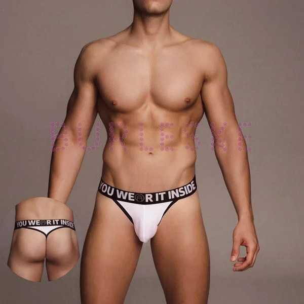 BURLESKE MACHO TANGA MX081 BLANCO 1