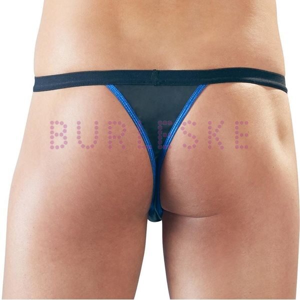 BURLESKE SVENJOYMENT TANGA EL ROYAL NEGRO AZUL 3